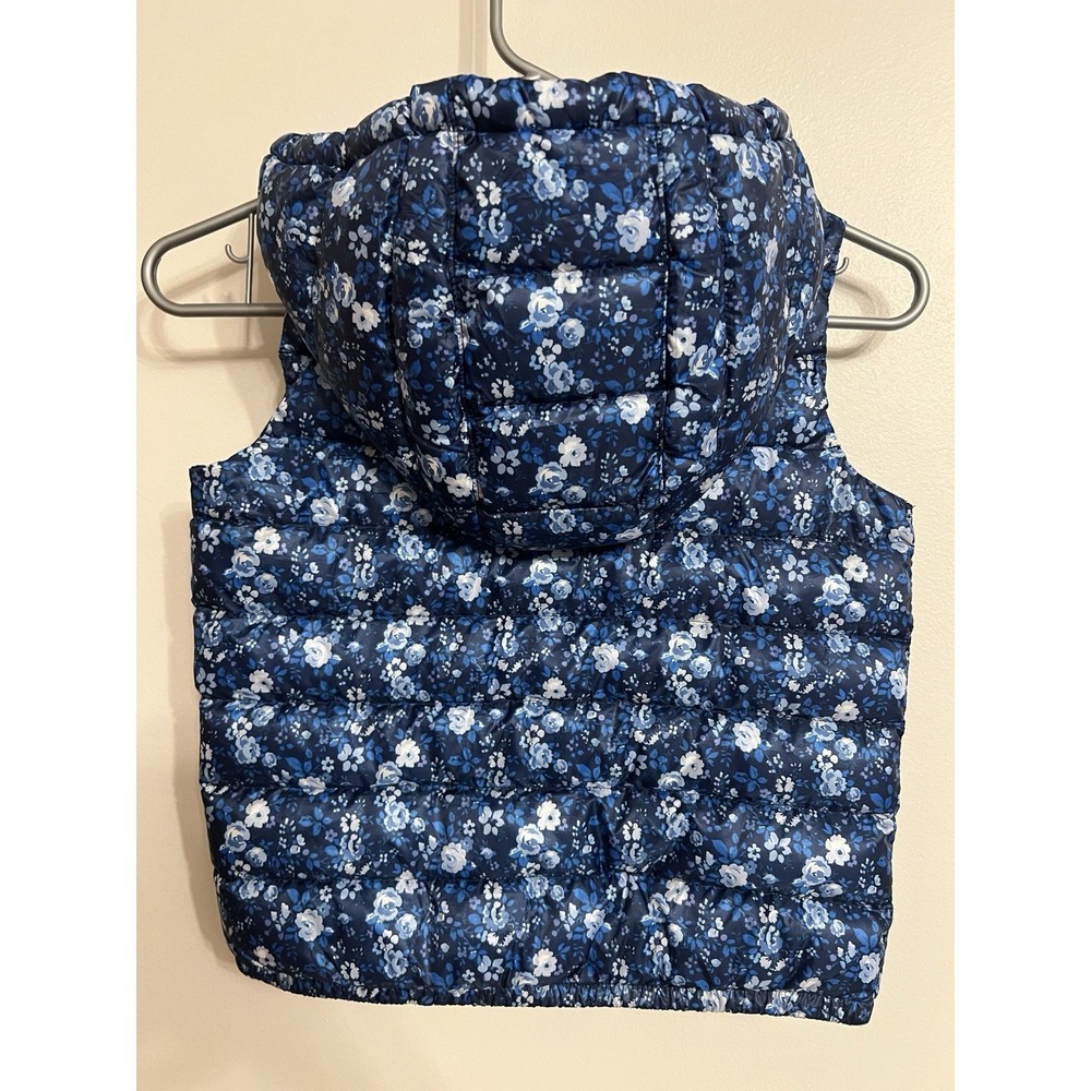 Polo Ralph Lauren Girls 6x Hooded Puffer Vest Floral - Picture 8 of 8